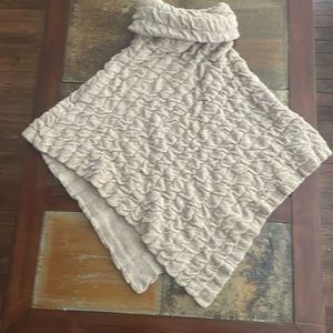 Italian Wool Turtleneck Shawl